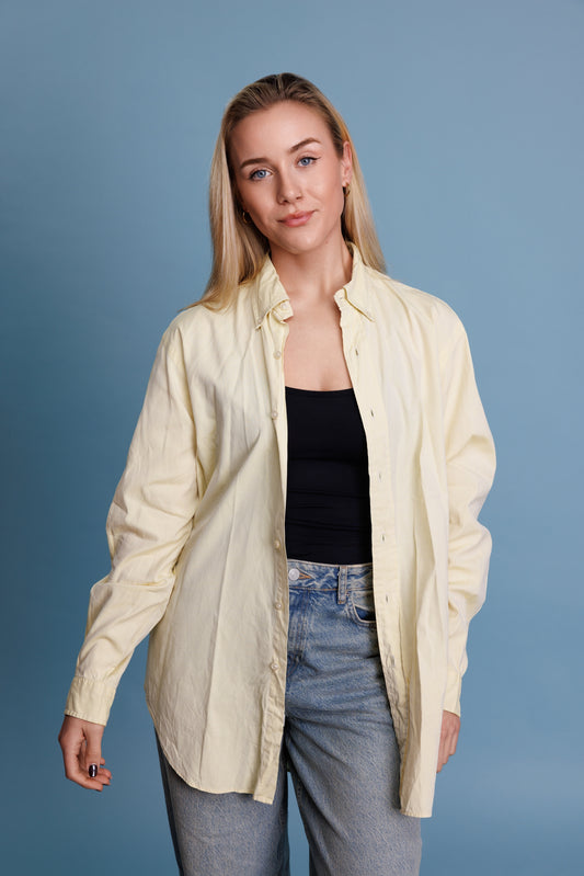90’s Butter Yellow Ralph Lauren Cotton Shirt L