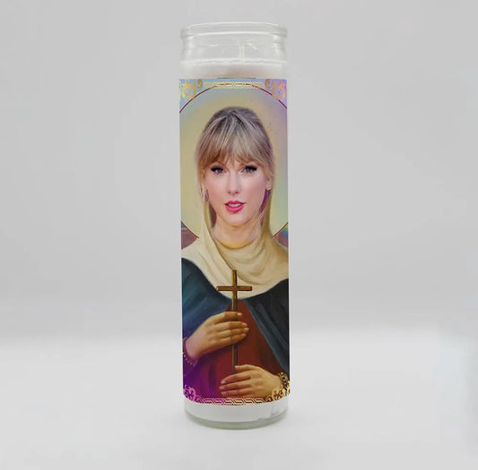 Taylor Swift prayer candle