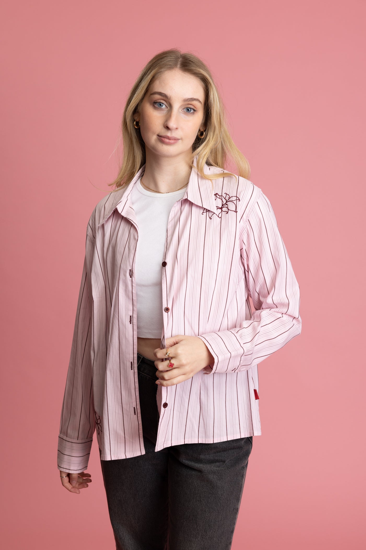 90's Striped Shirt S/M