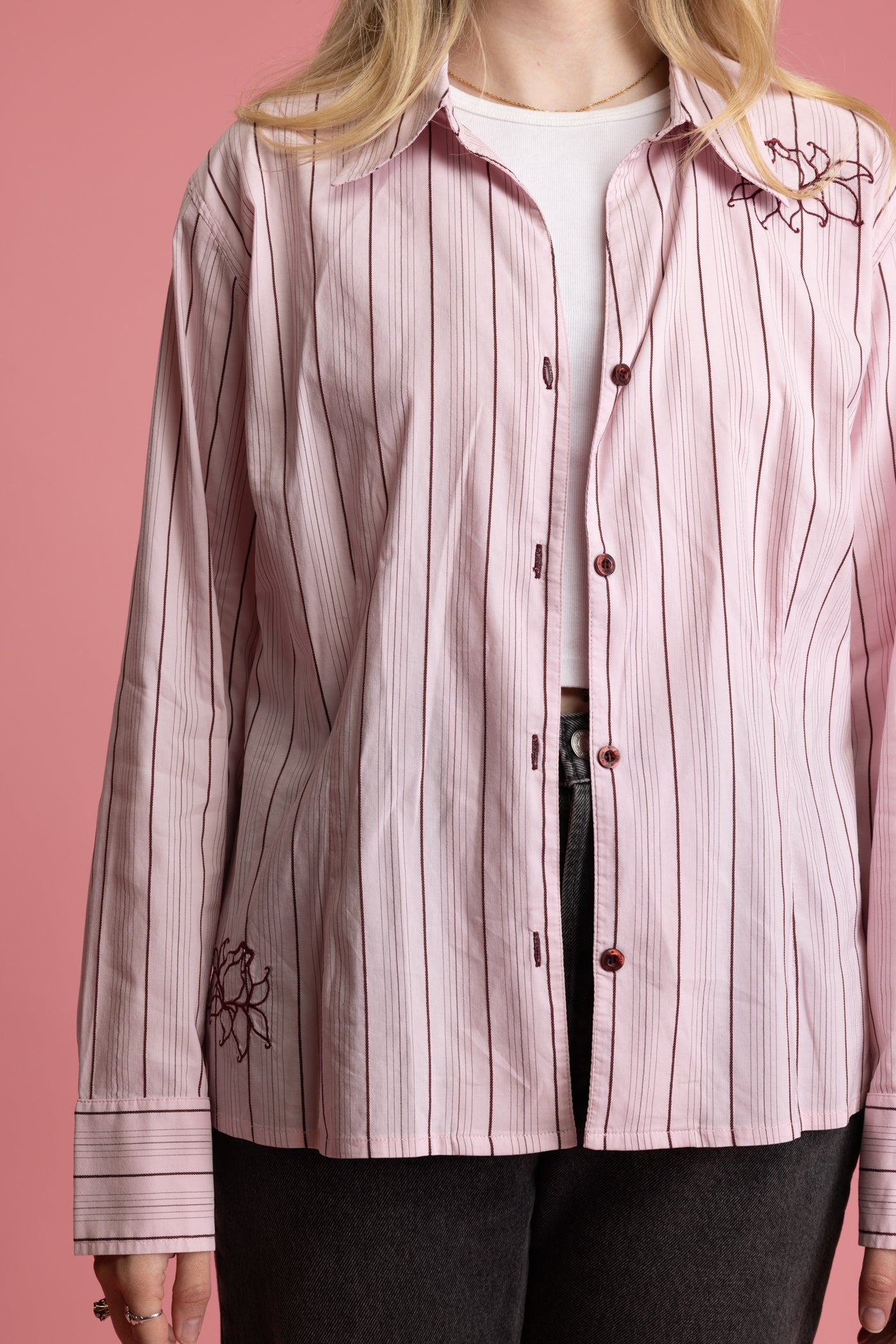 90's Striped Shirt S/M