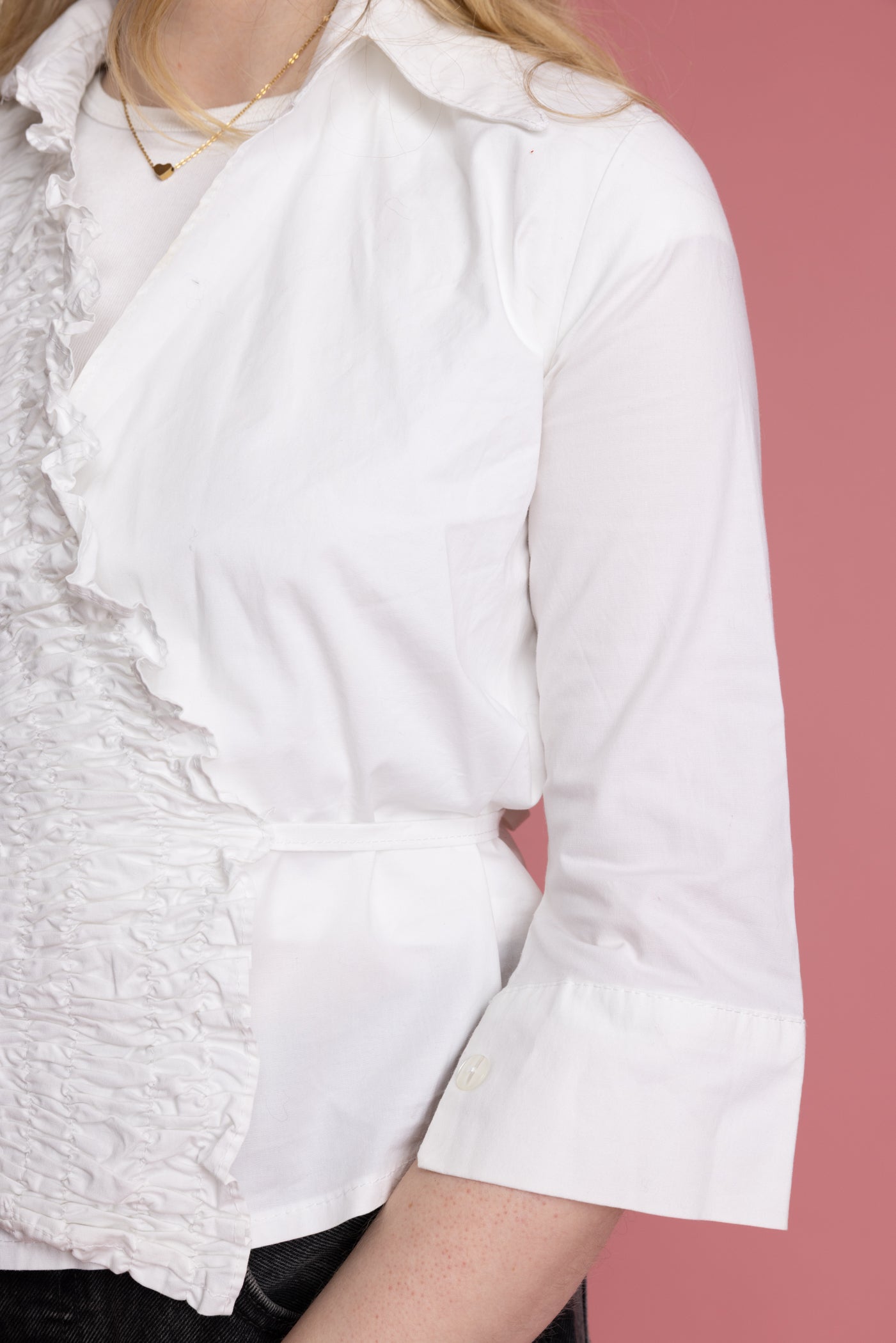 90's Ruffle Wrap Top XS/S