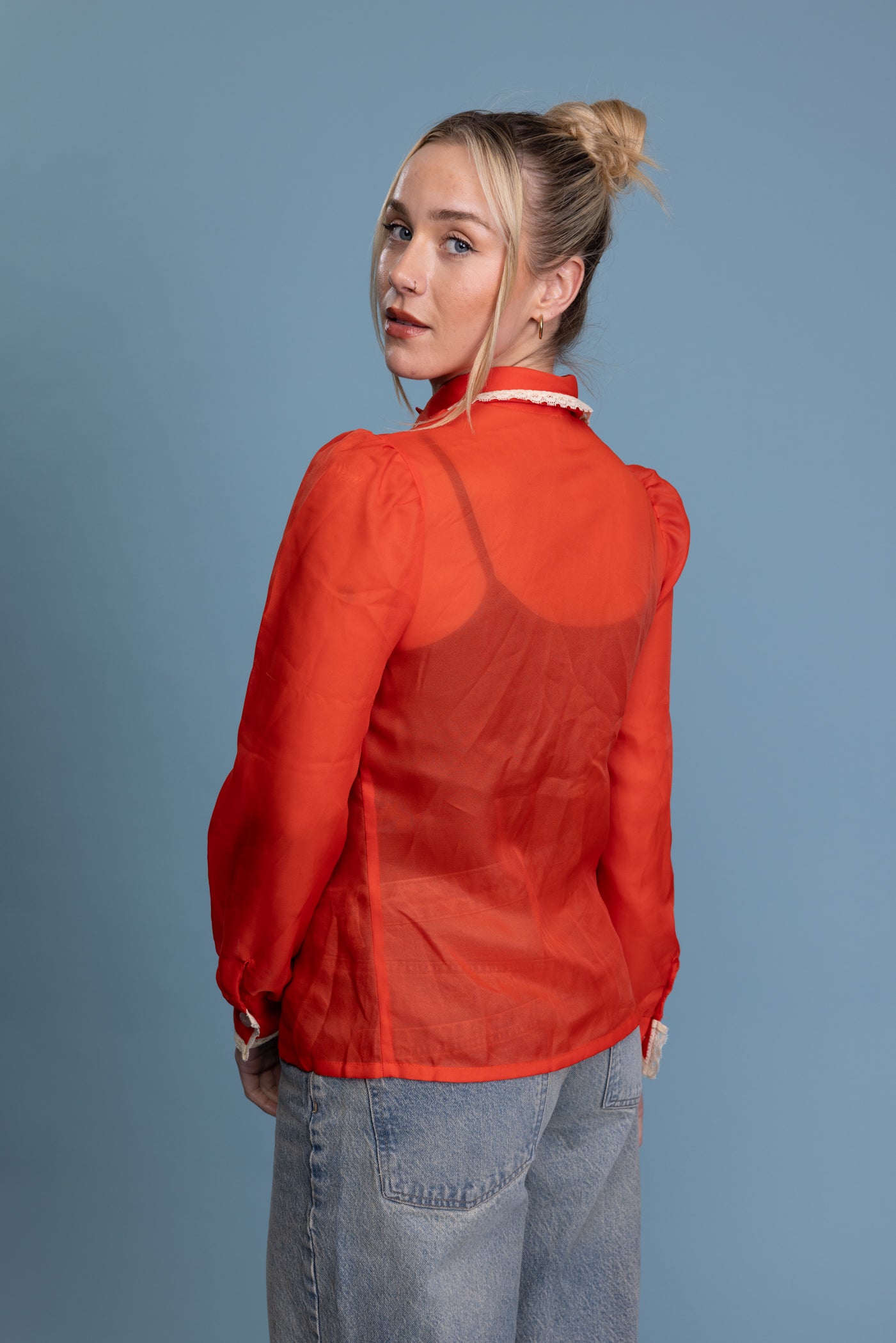 1970's Sheer Shirt S