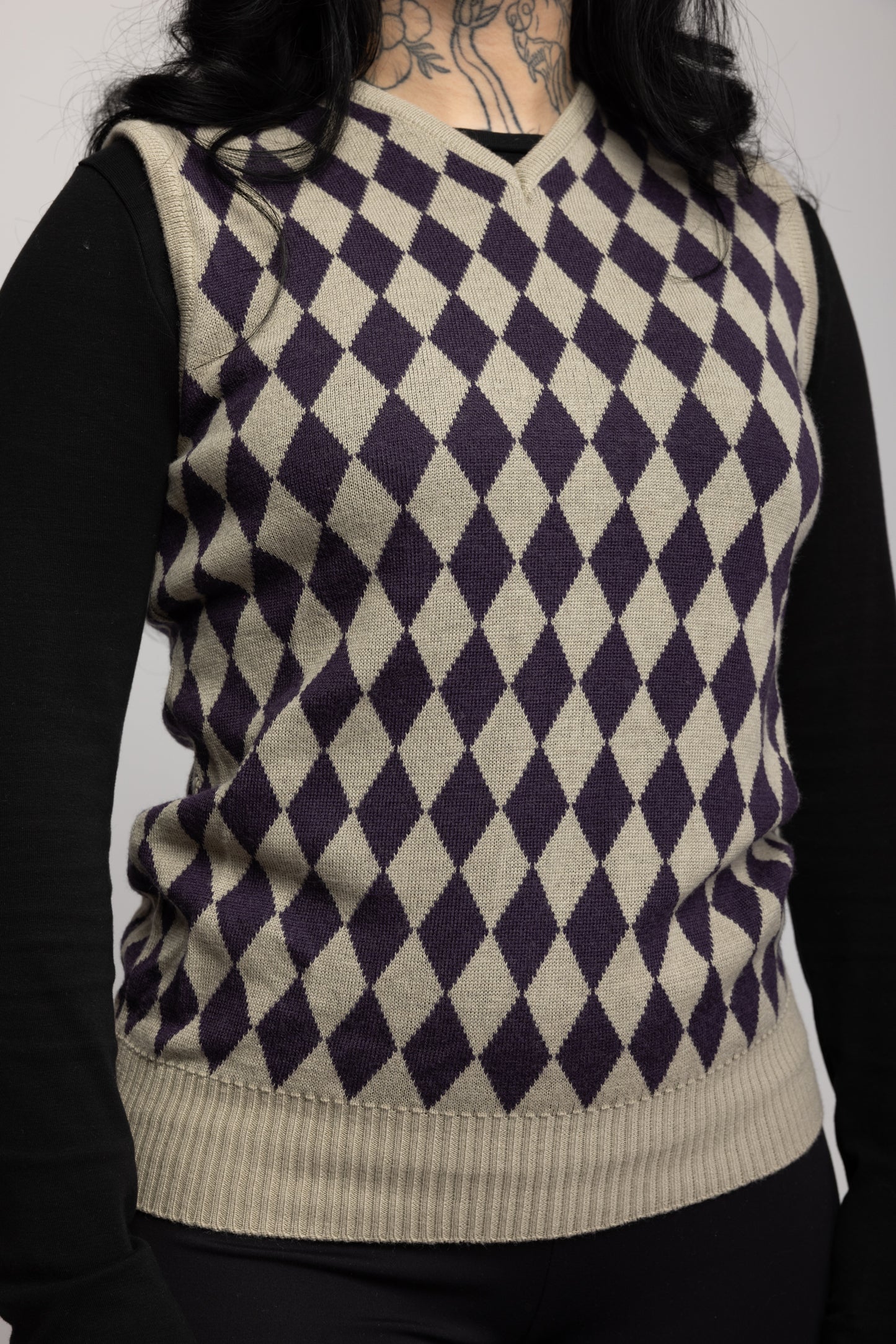 00's Houndstooth Jumper S/M