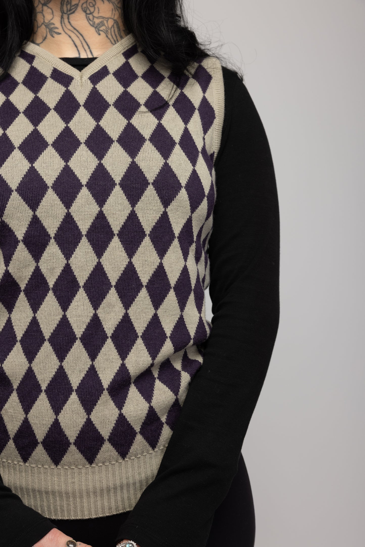 00's Houndstooth Jumper S/M