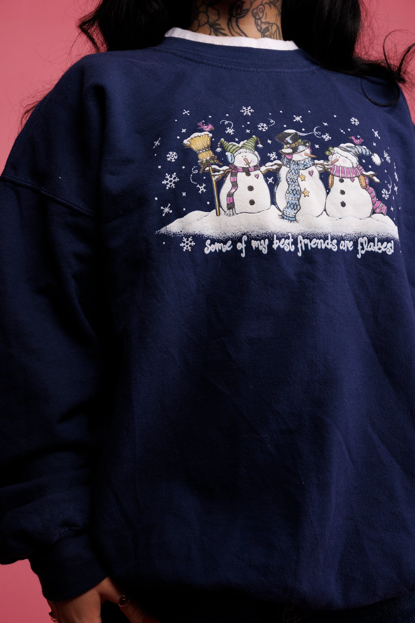 90's Snowflake Christmas Jumper M/L