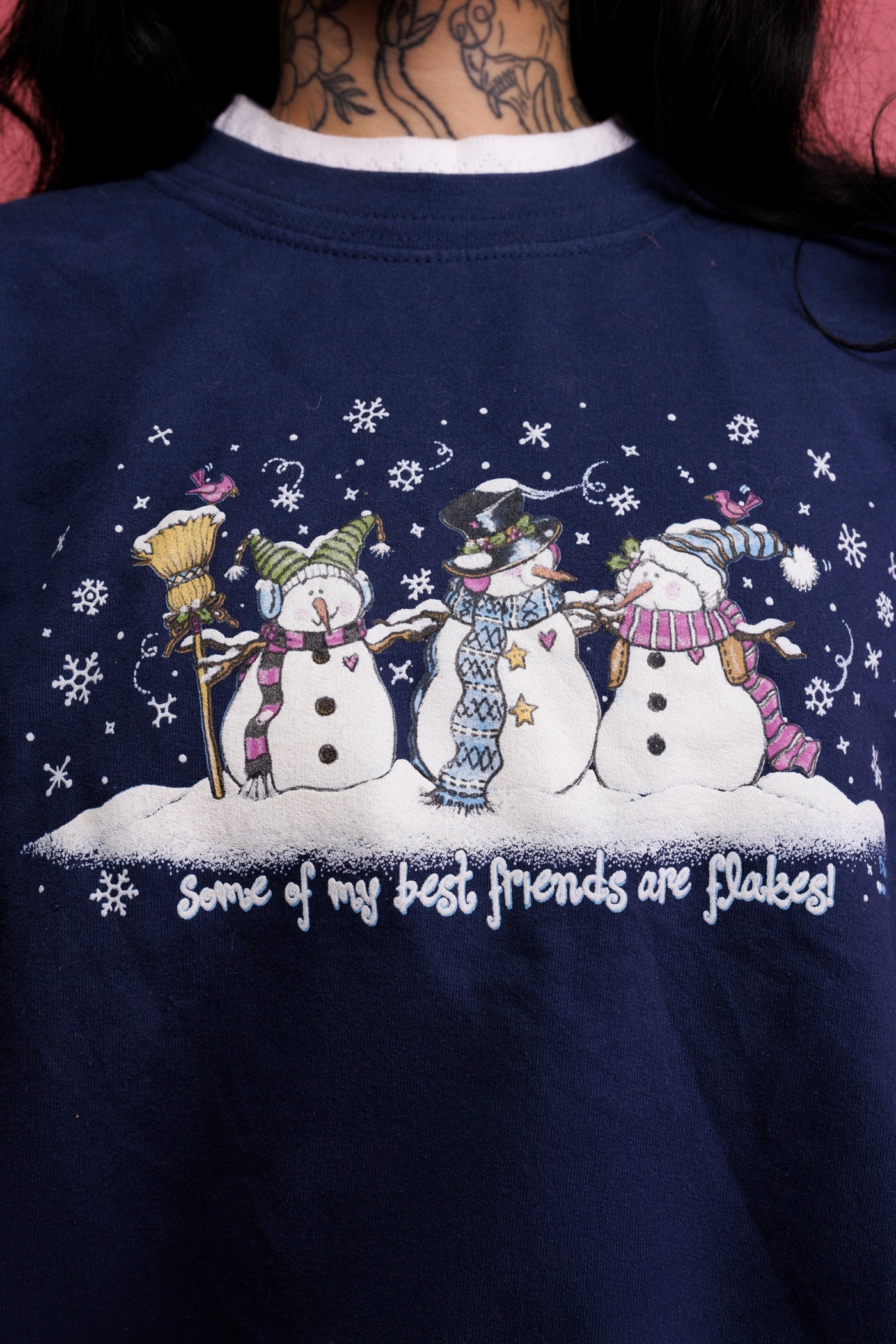 90's Snowflake Christmas Jumper M/L