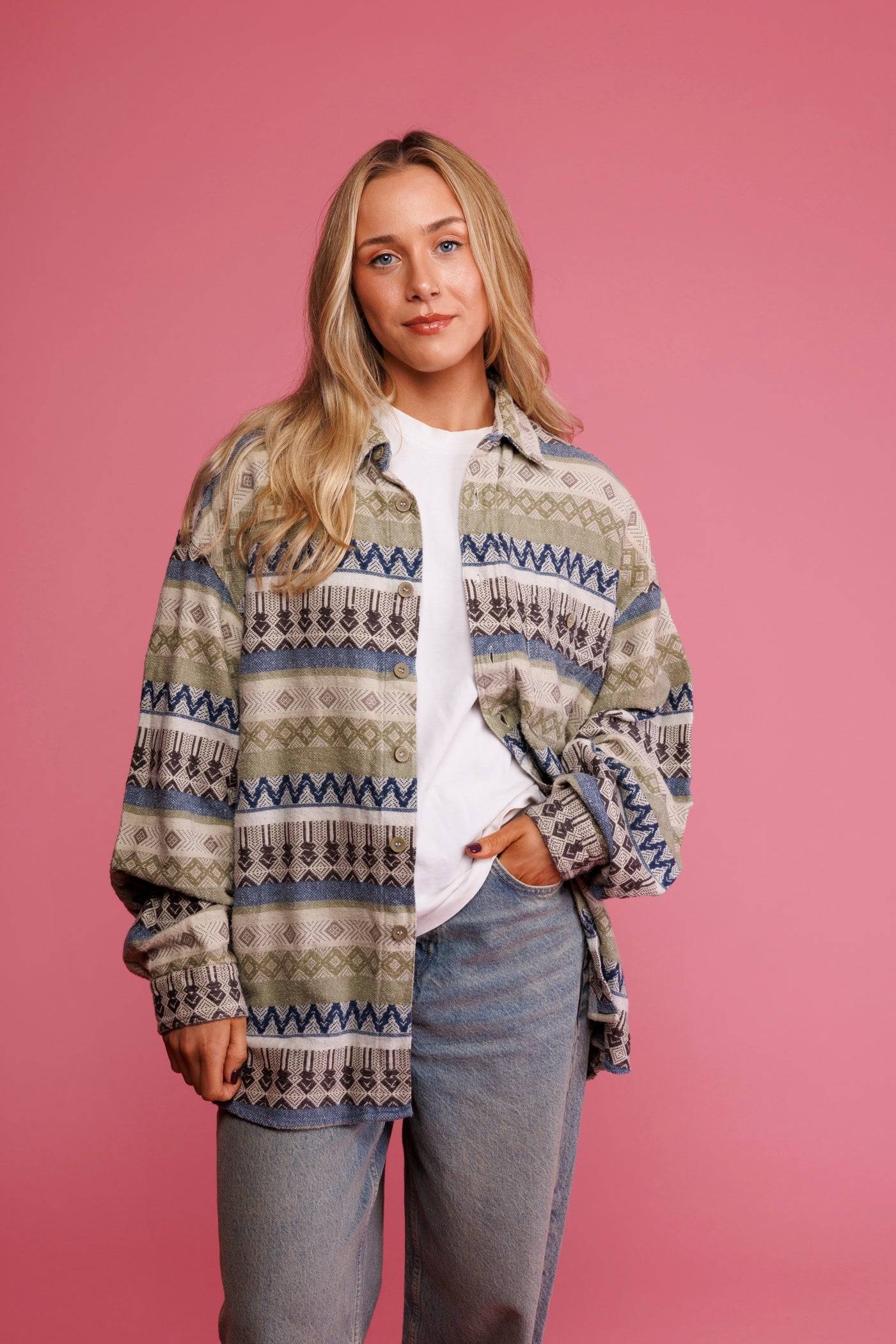 80's Supersoft Aztec Shirt L/XL