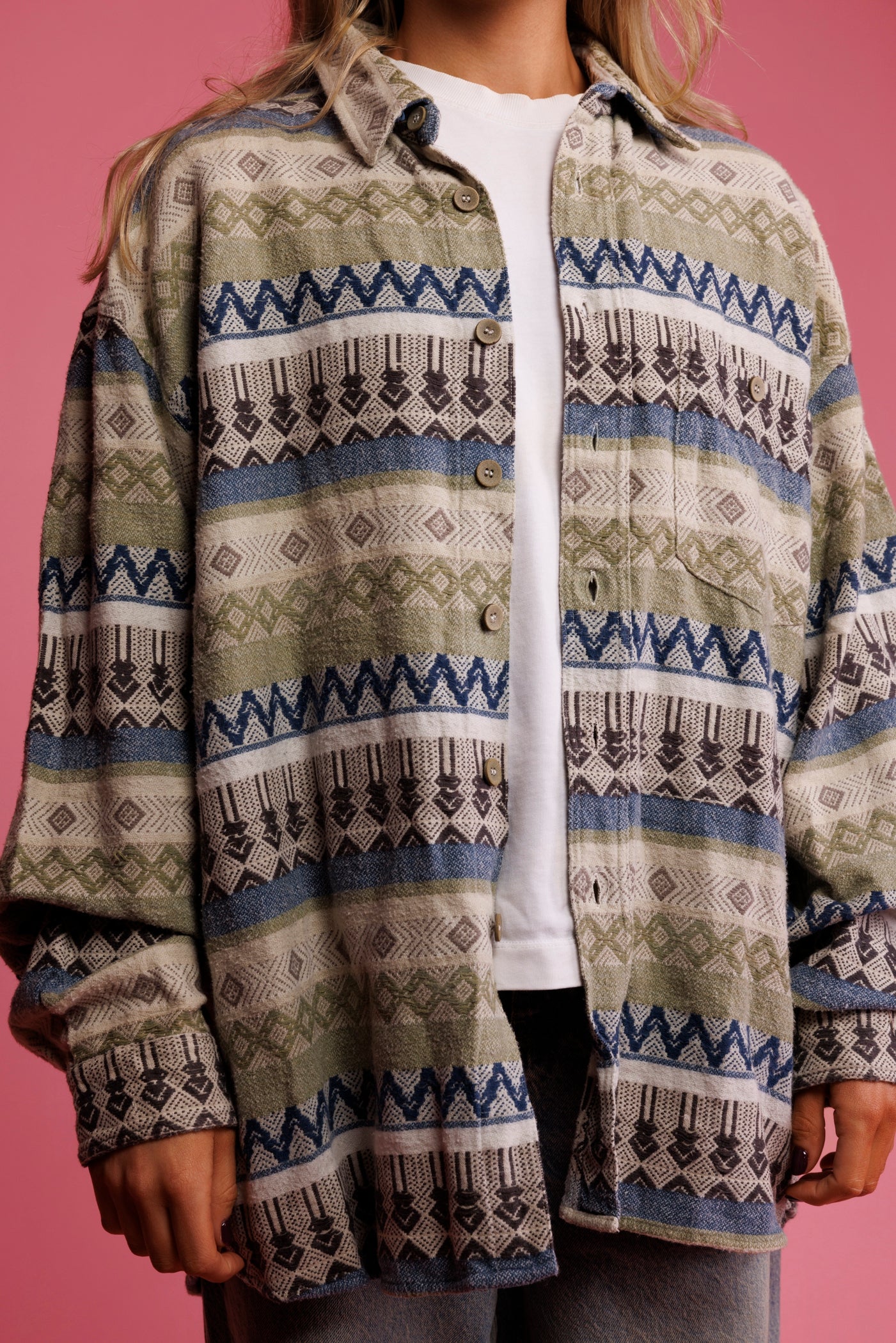 80's Supersoft Aztec Shirt L/XL