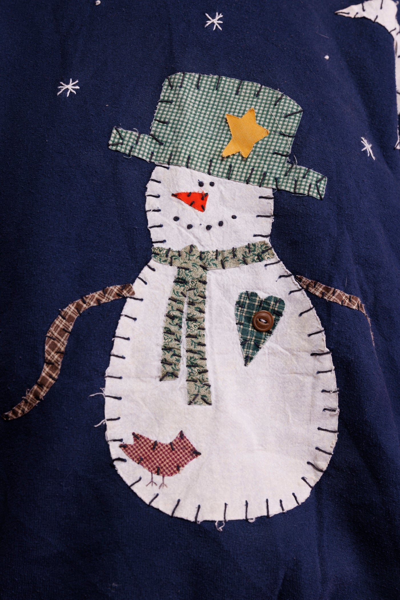 90's Snowman Patchwork Christmas Jumper M