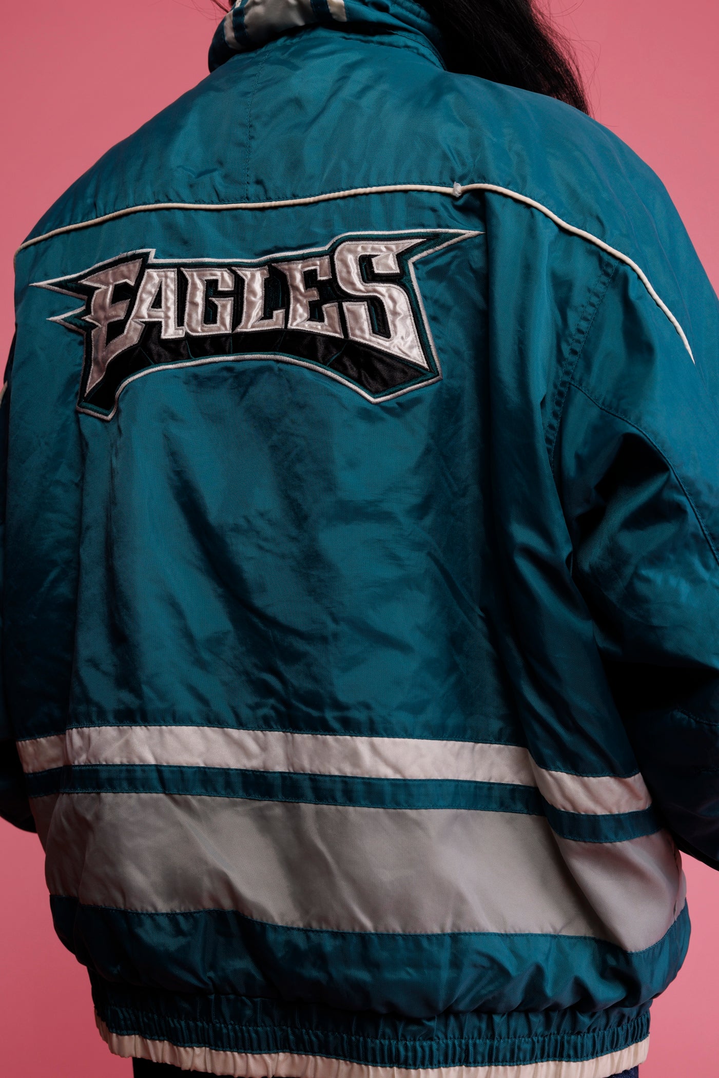 90's Philadelphia Eagles Pro Player Football Jacket XL