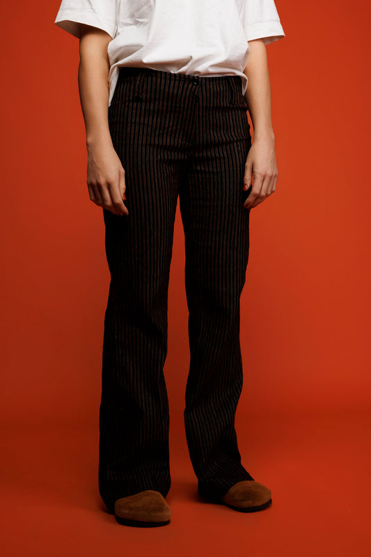 90's Bianca Pinstriped Flares S