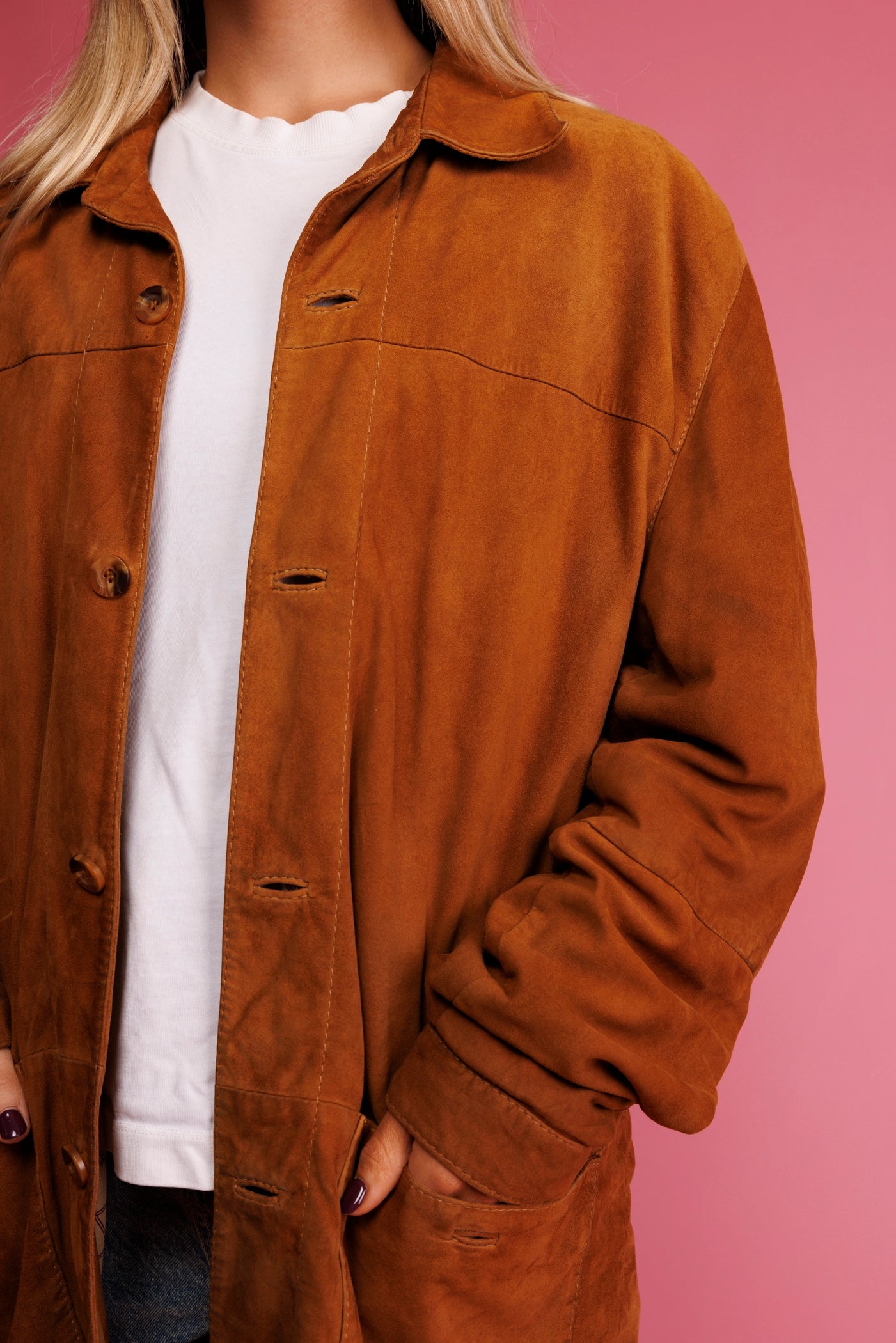 70's Suede Shacket L/XL