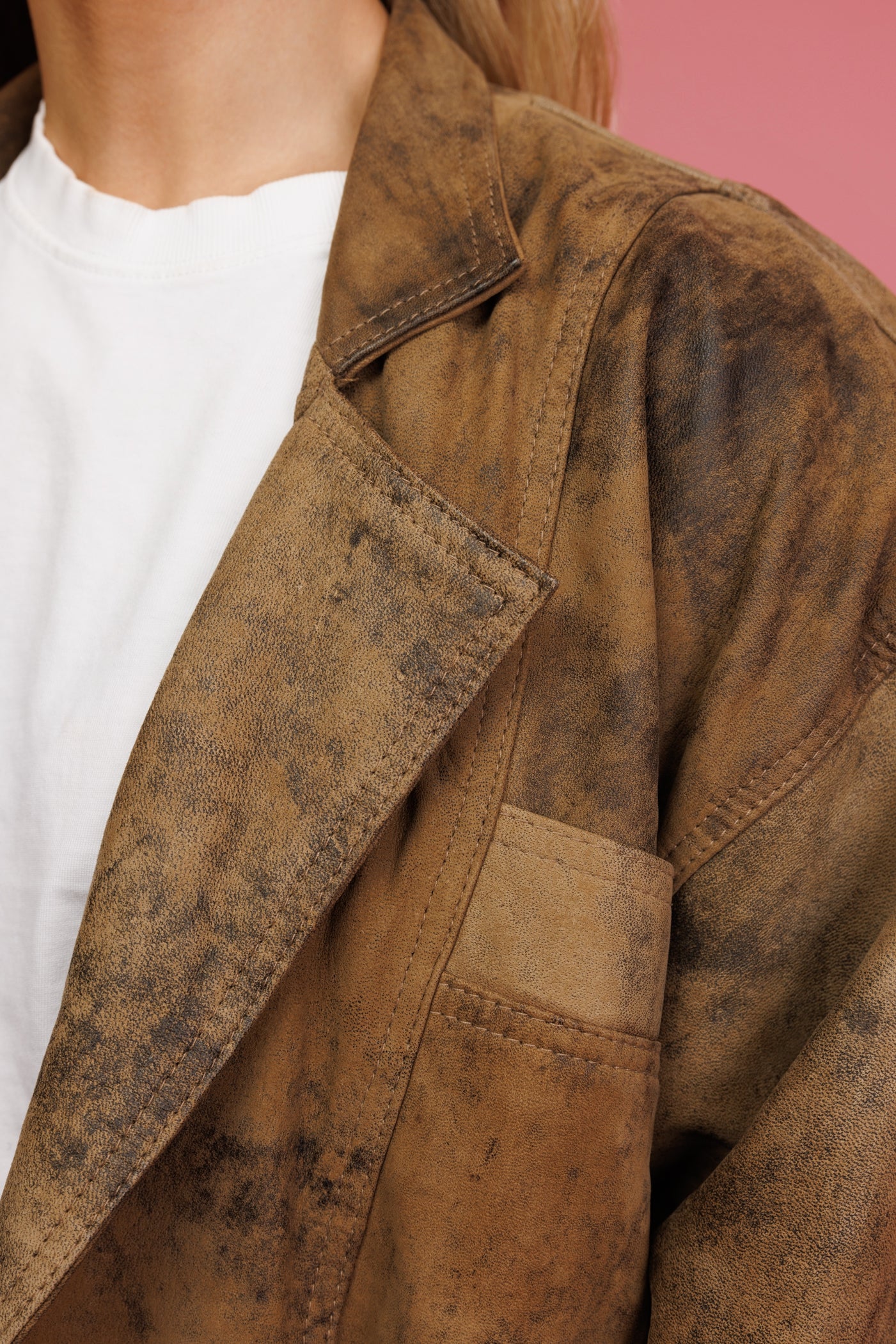 1980's Brown Boxy Bomber Jacket M/L