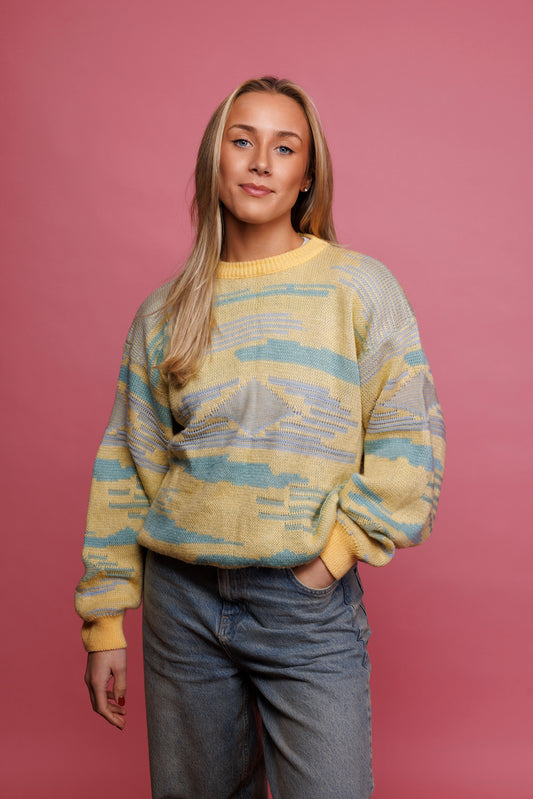 80's Pastel Knit Jumper M/L