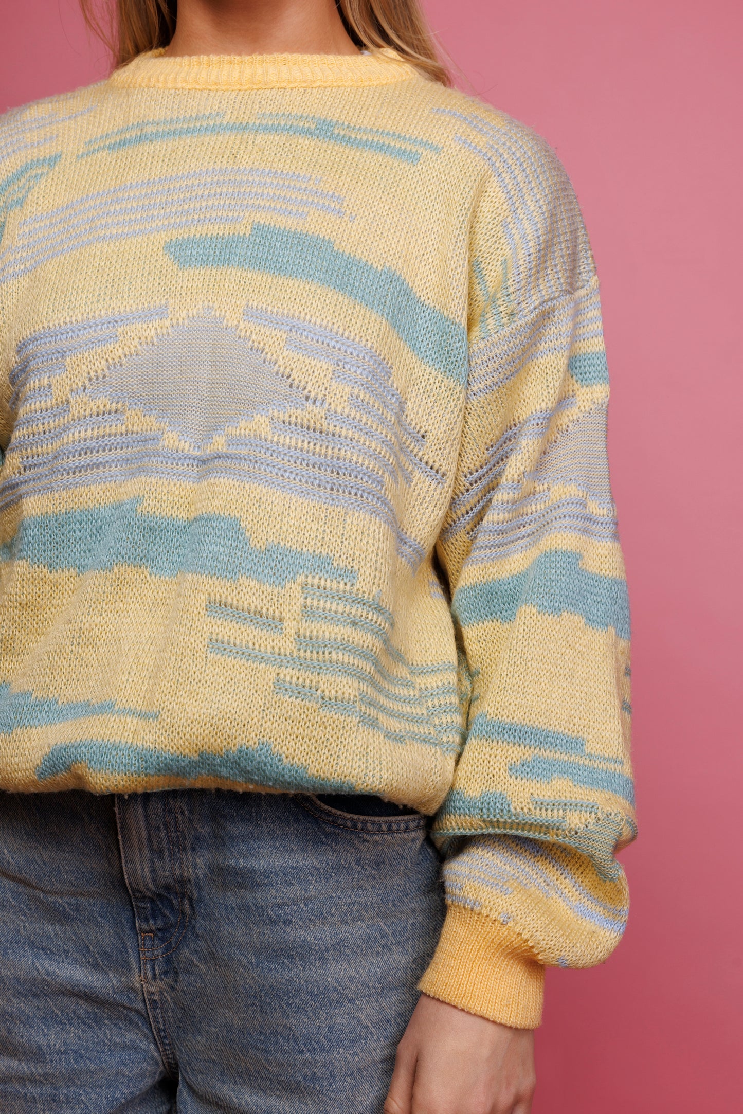 80's Pastel Knit Jumper M/L