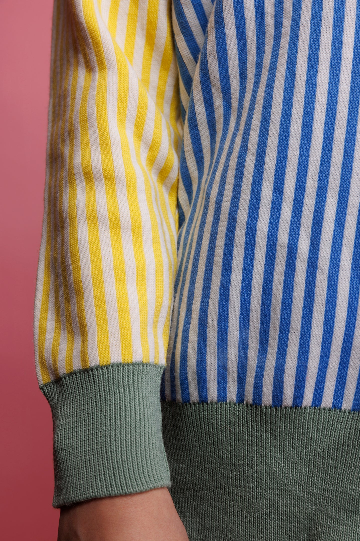 80's Colourful Striped Cardigan M