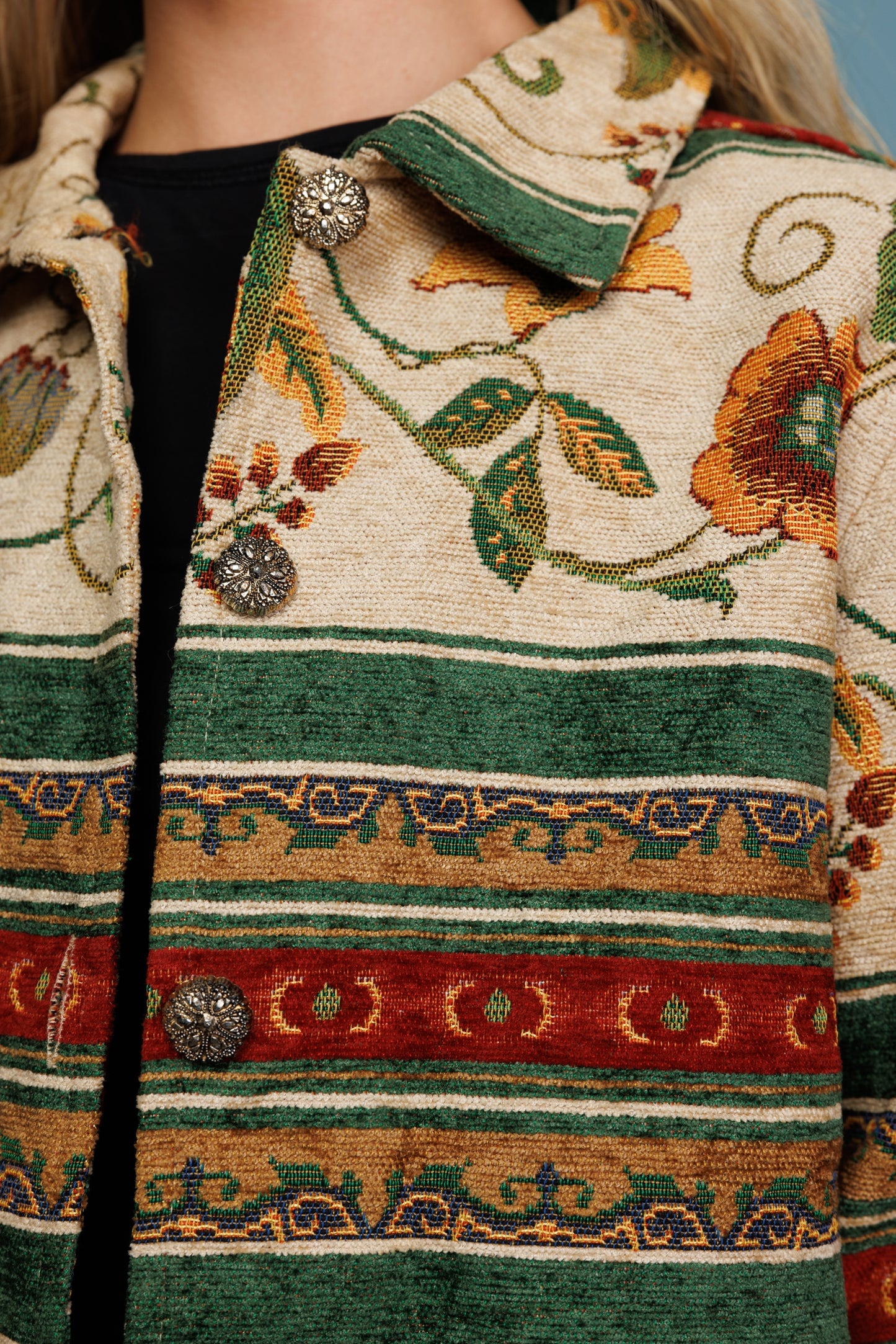 90's Sunflower Tapestry Jacket M/L