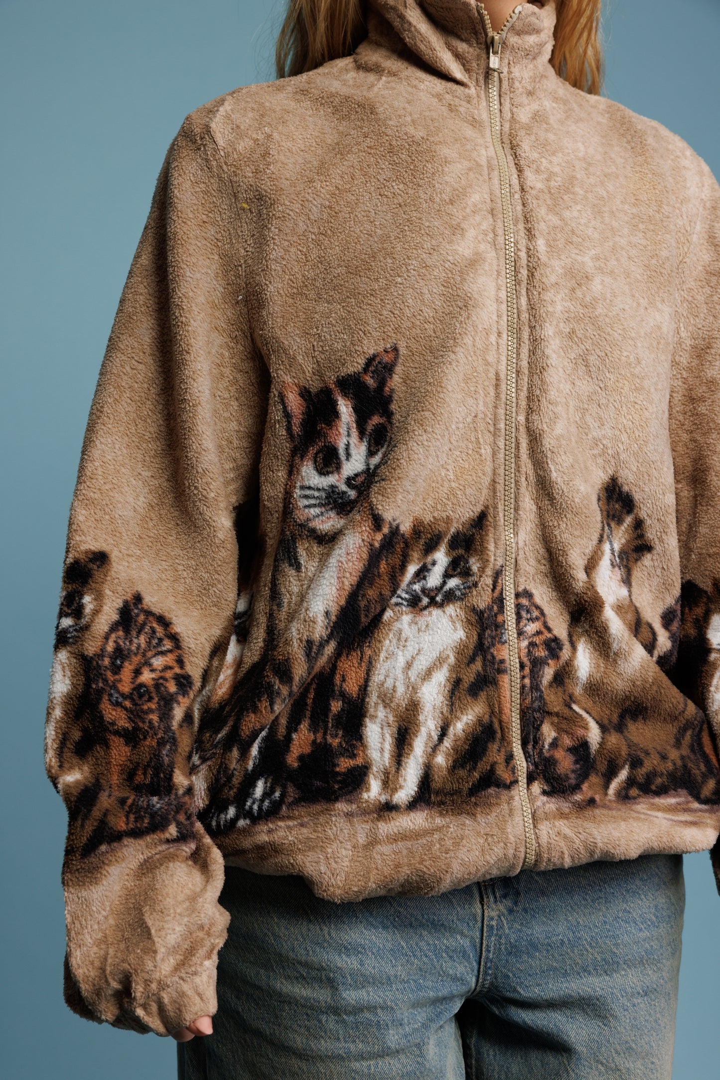 90's Cat Fleece M