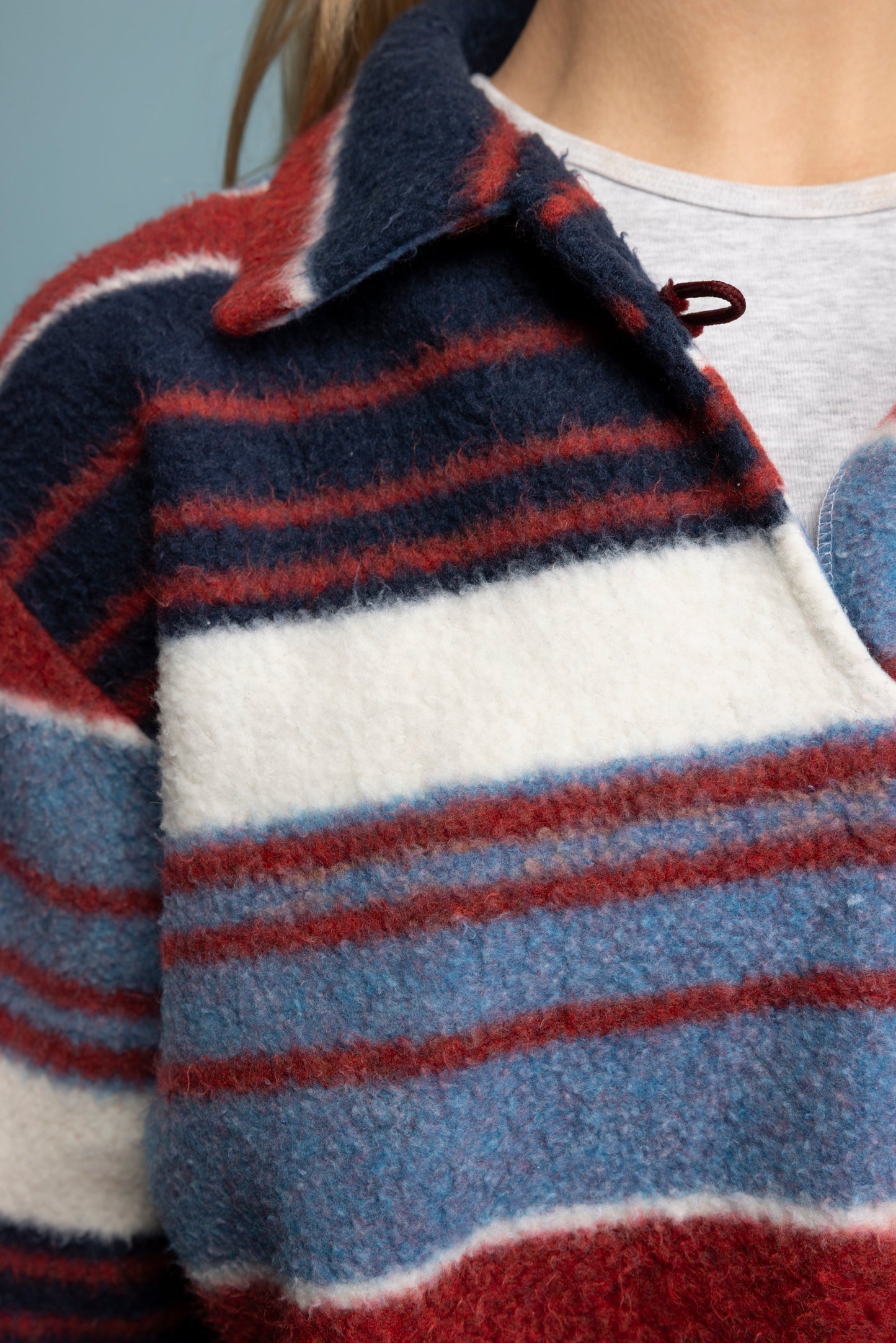 90's Supersoft Striped Fleece M/L