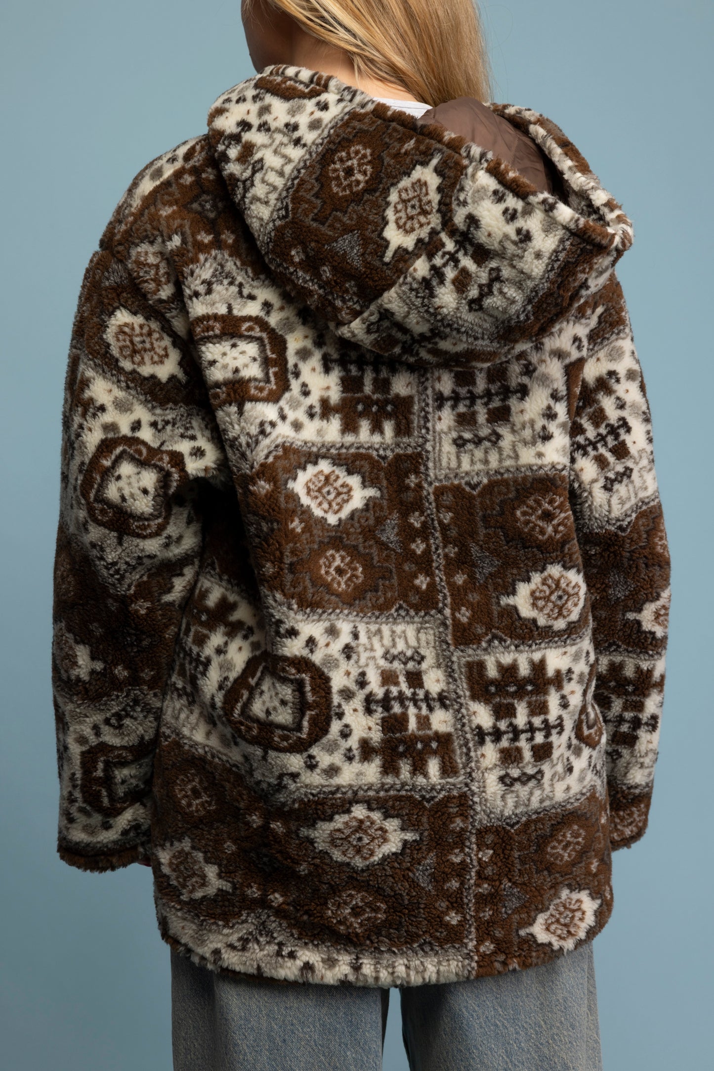 1980's Aztec Pattered Supersoft Fleece Jacket M/L