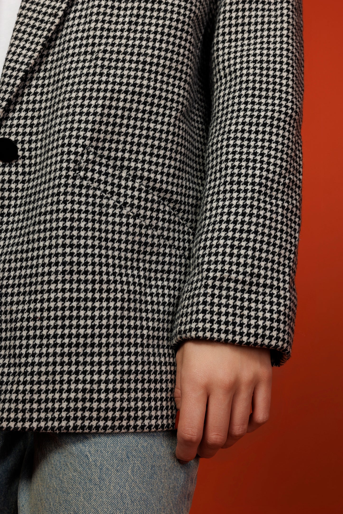 90's Houndstooth Blazer S/M