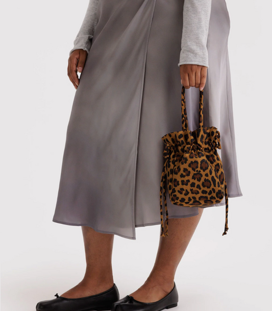 Baggu Leopard Drawstring Bag