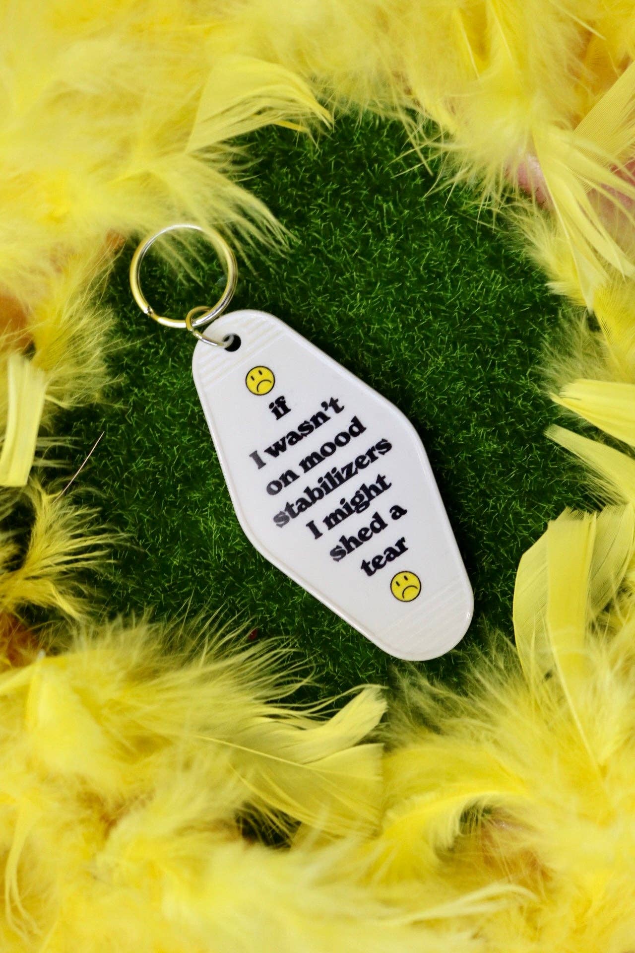 Mood Stabilizing Keychain- White