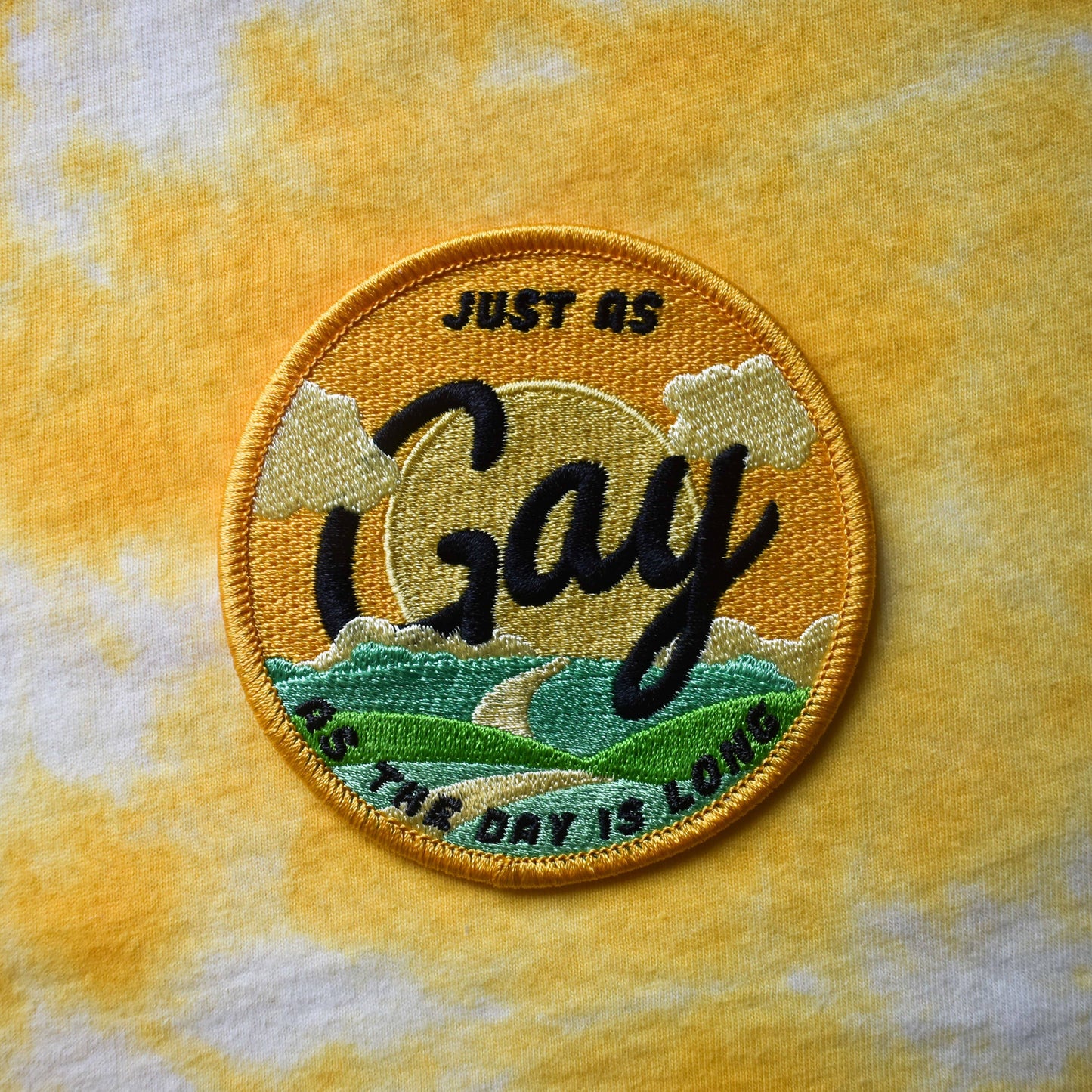 Just As Gay Embroidered Patch