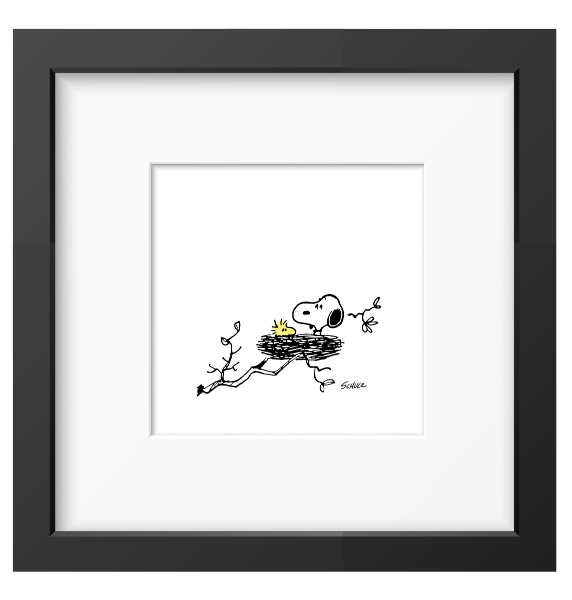 Peanuts Nest Framed Print Handmade