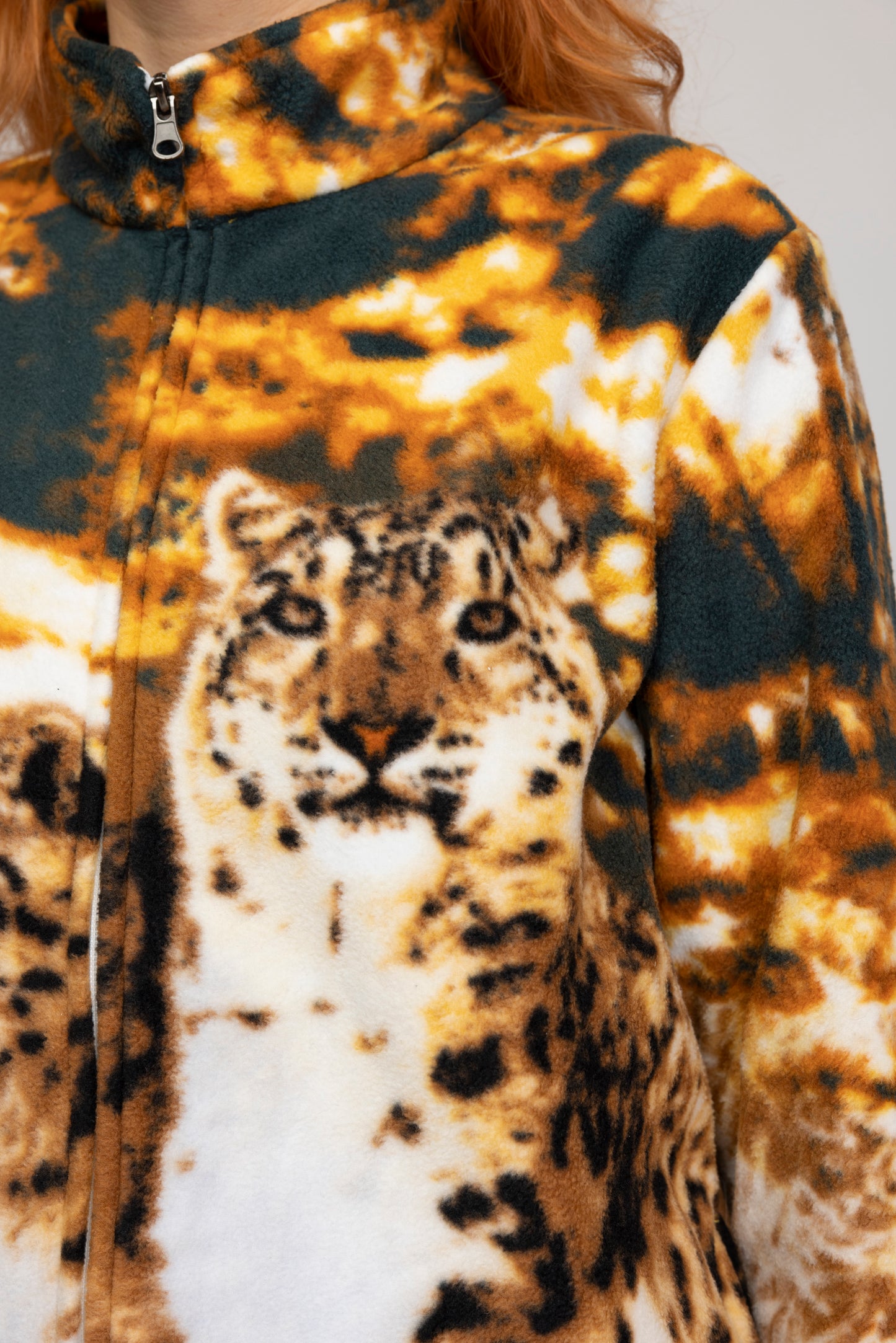 90's Cheetah Fleece M/L