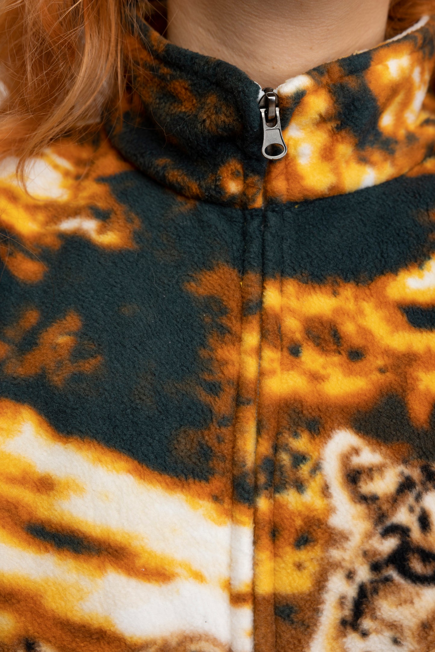 90's Cheetah Fleece M/L