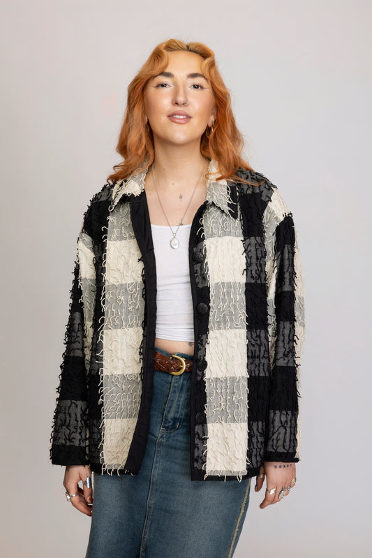 80's Textured Jacket L/XL