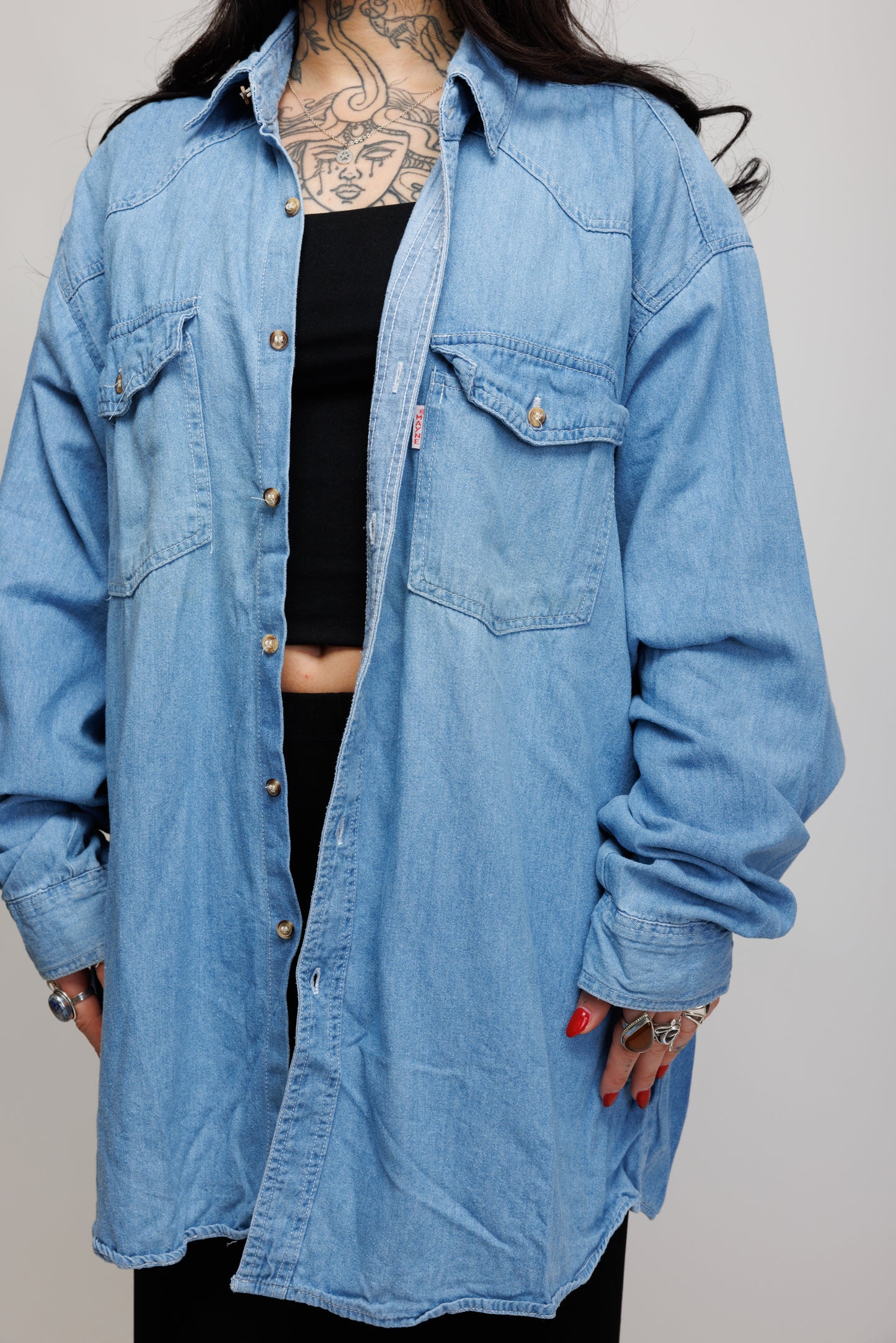 90’s Light Denim Jacket L