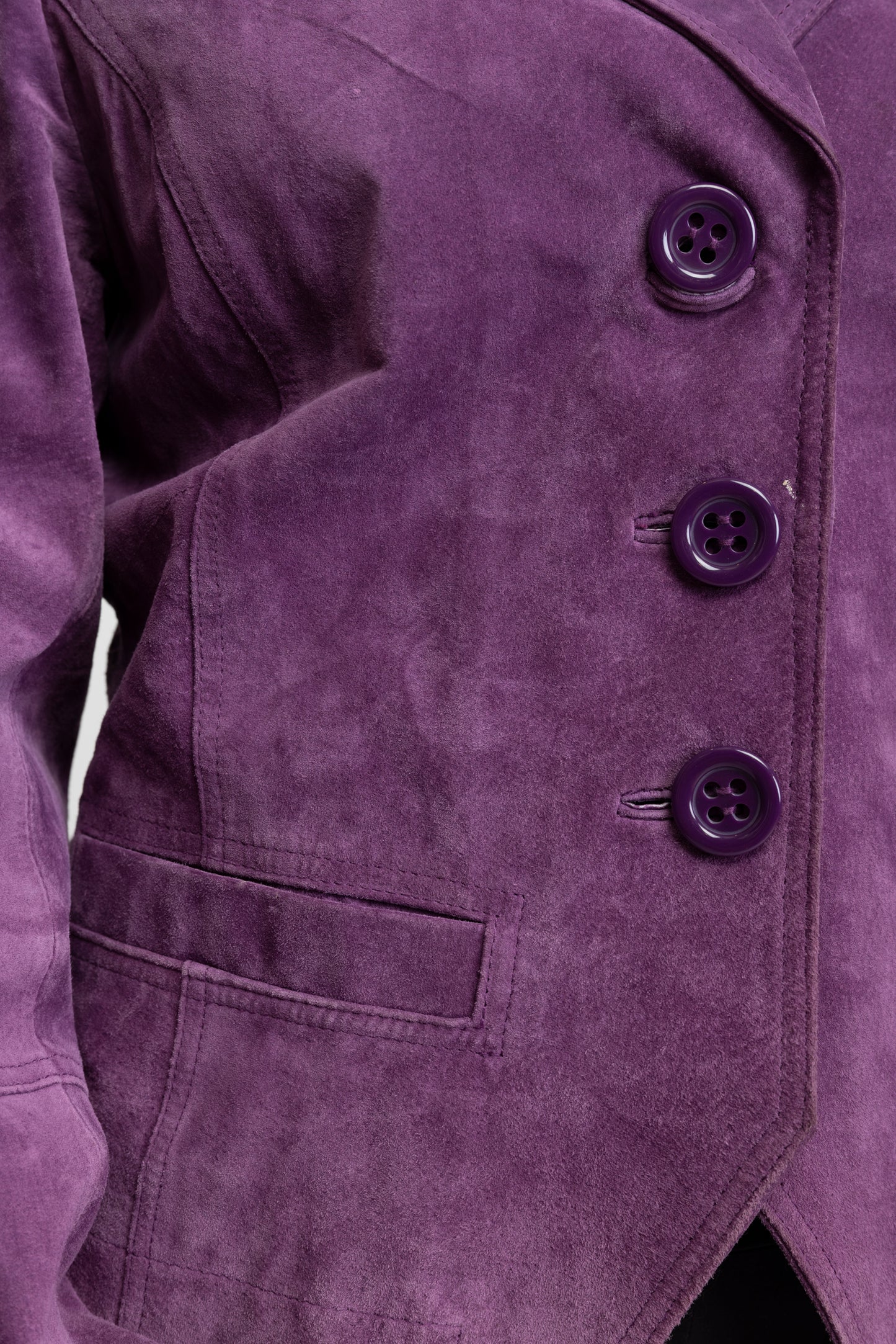 1970's Purple Suede Jacket M