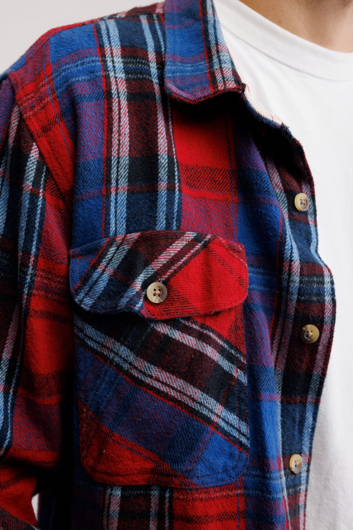 90's Red Flannel L