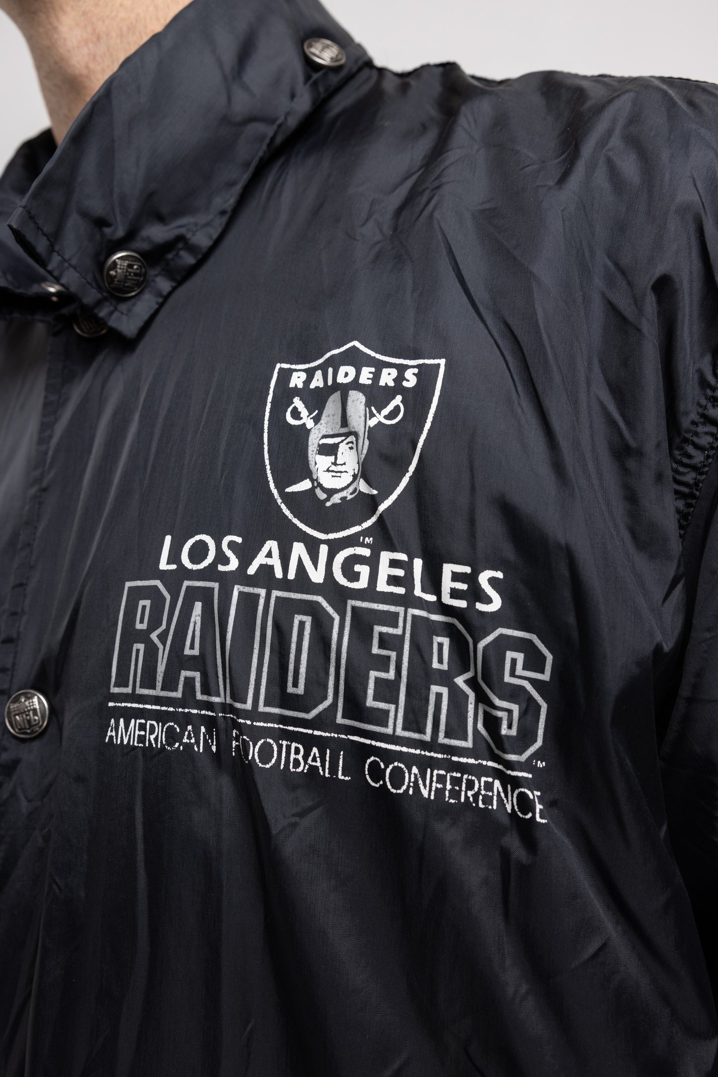 80's RARE Los Angeles Raiders NFL Coaches Jacket L/XL