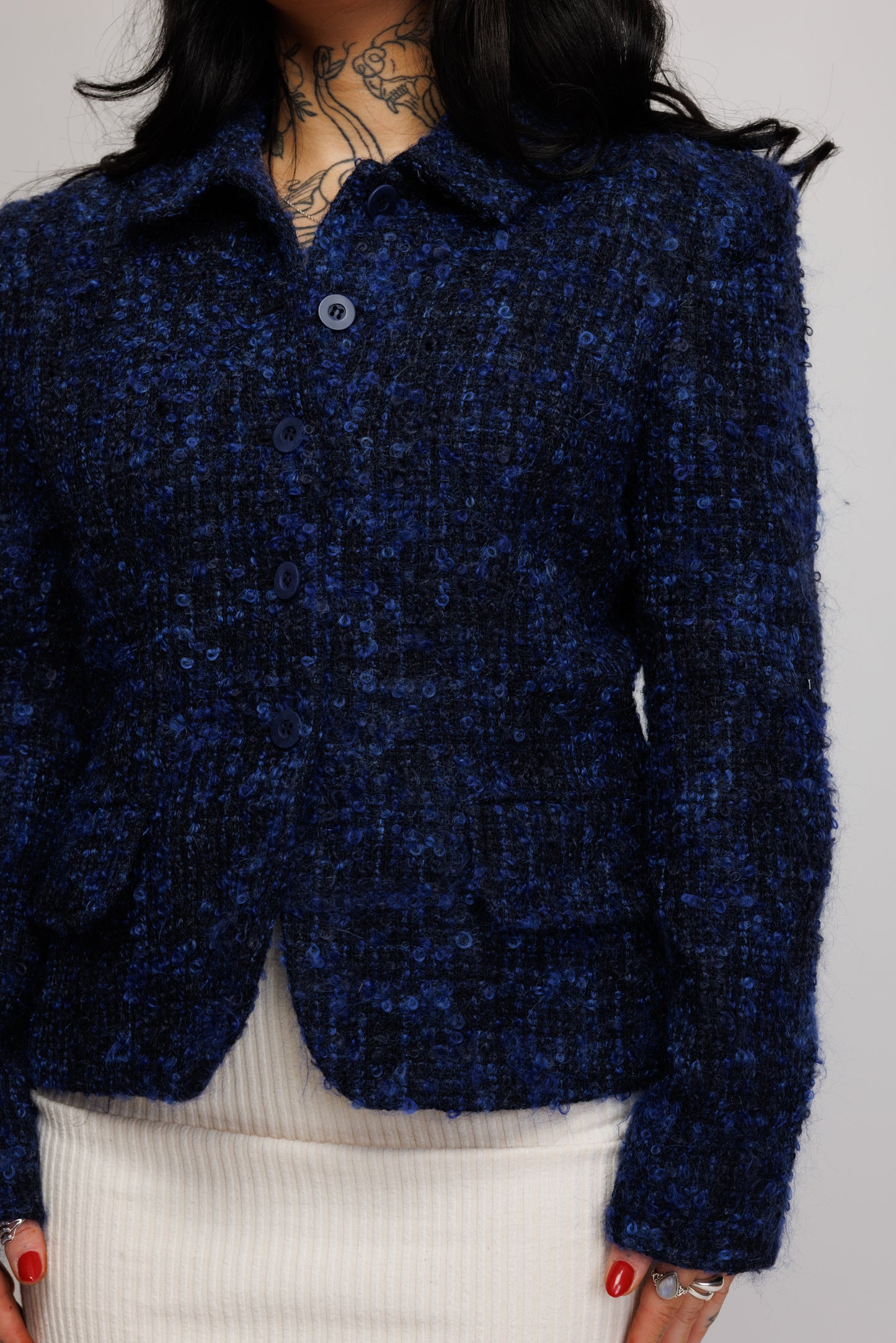 90's Textured Wool Jacket M