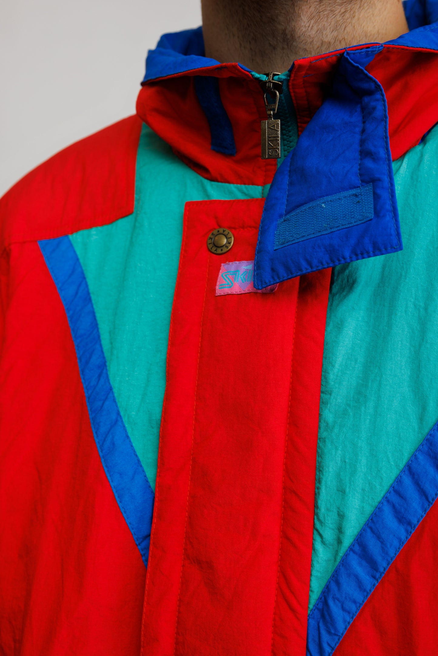 80's Block Colour Ski Hiking Jacket L/XL
