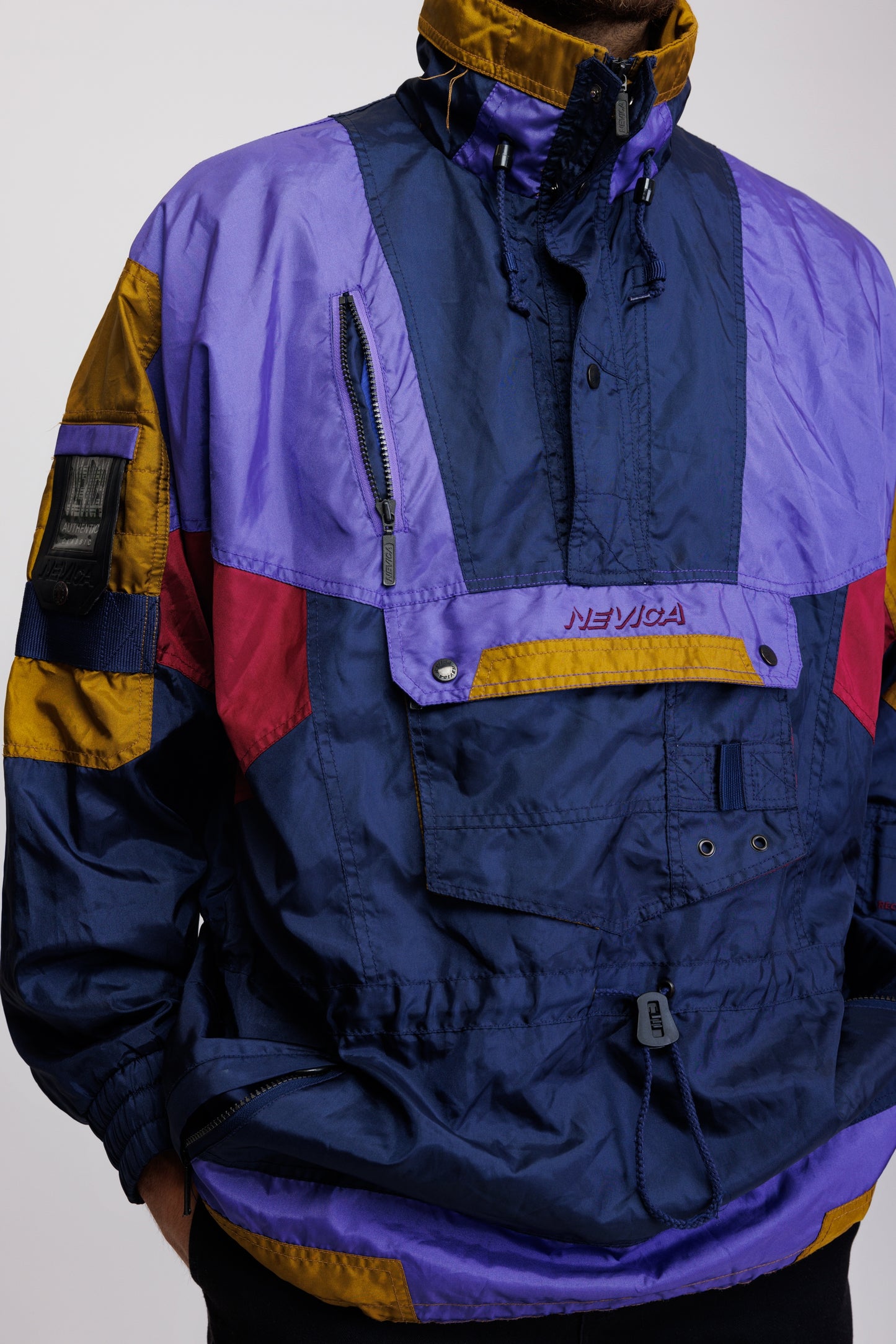 90's Purple Block Colour Hiking Jacket XL