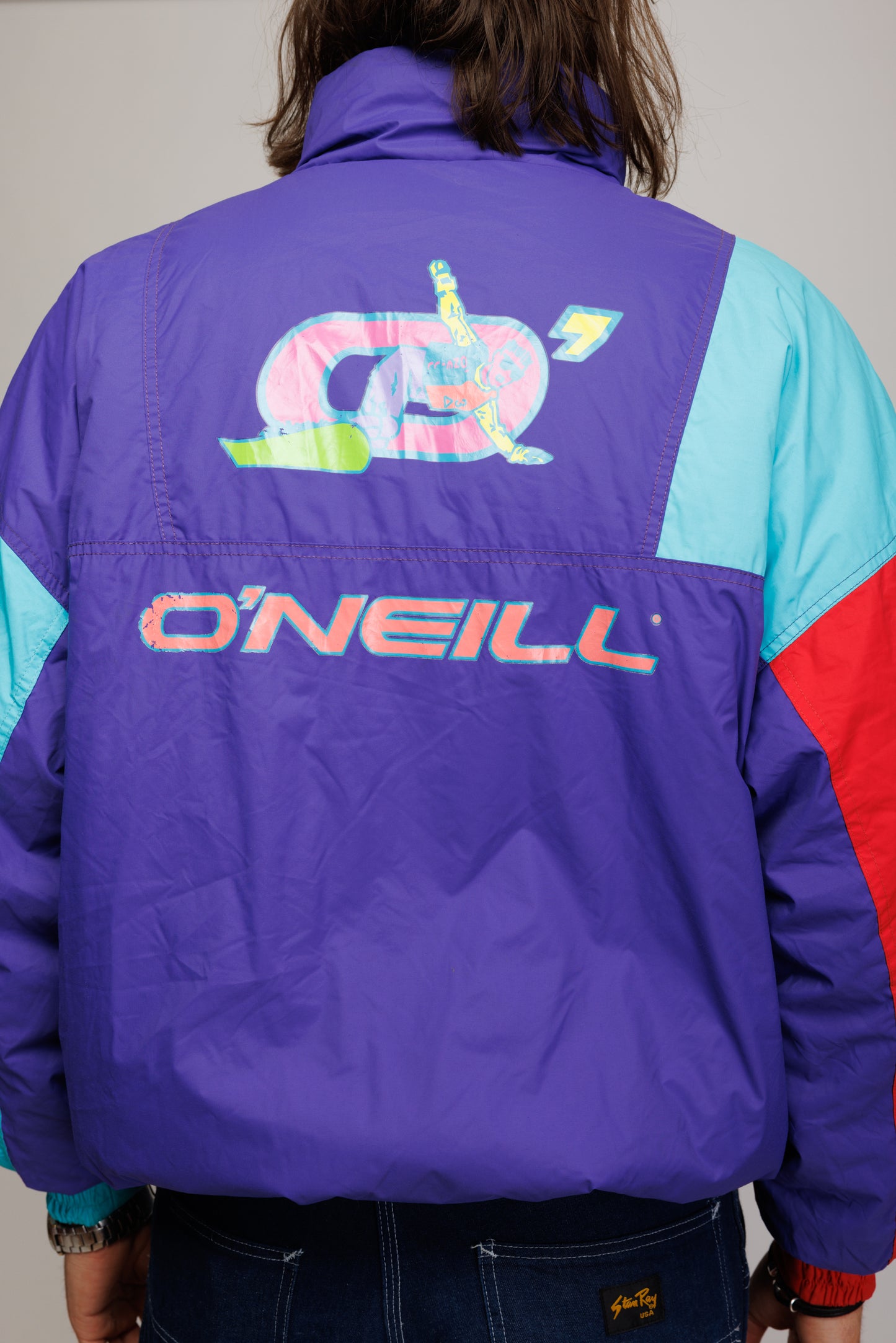 80's O'Neill Colour Block Ski Puffa XXL
